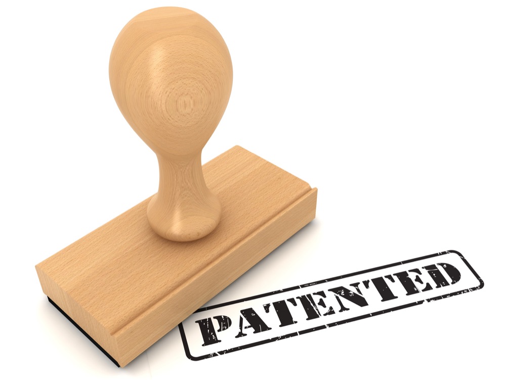 Rubber stamp marked Patented